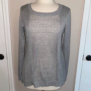 Belldini tunic sweater L NWOT lacy